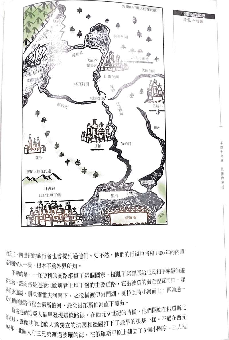 俄羅斯的起源 房龍 手繪圖