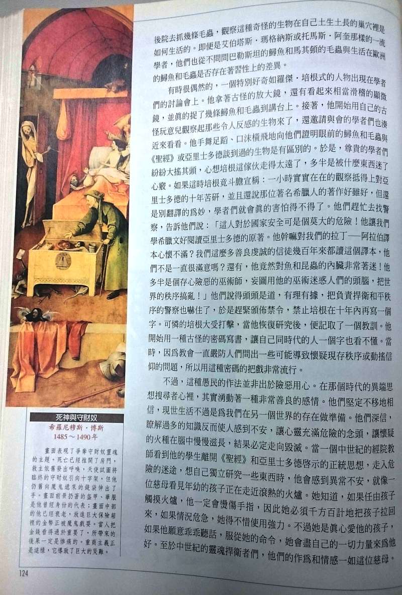 死神與守財奴 希羅尼穆斯·博斯 1485~1490年